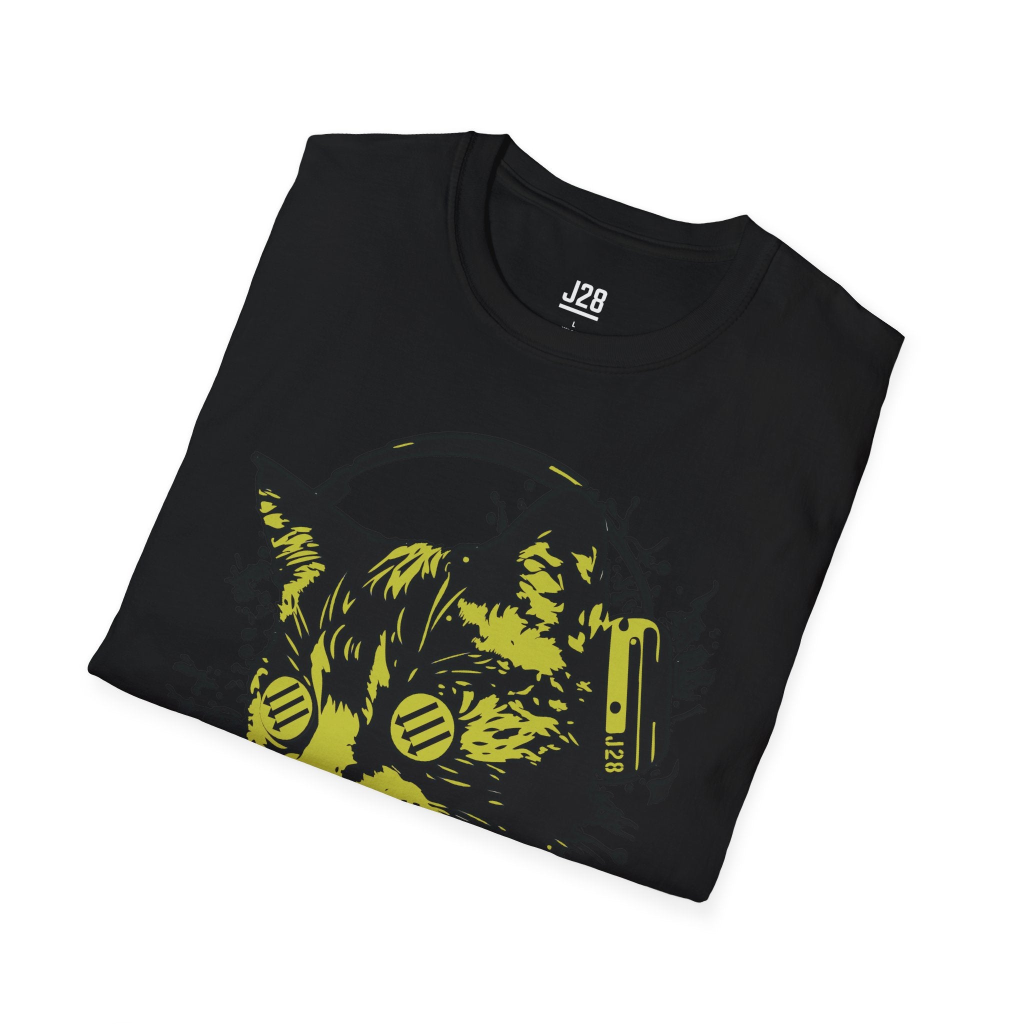 AntifaCat Yellow Graphic Tee