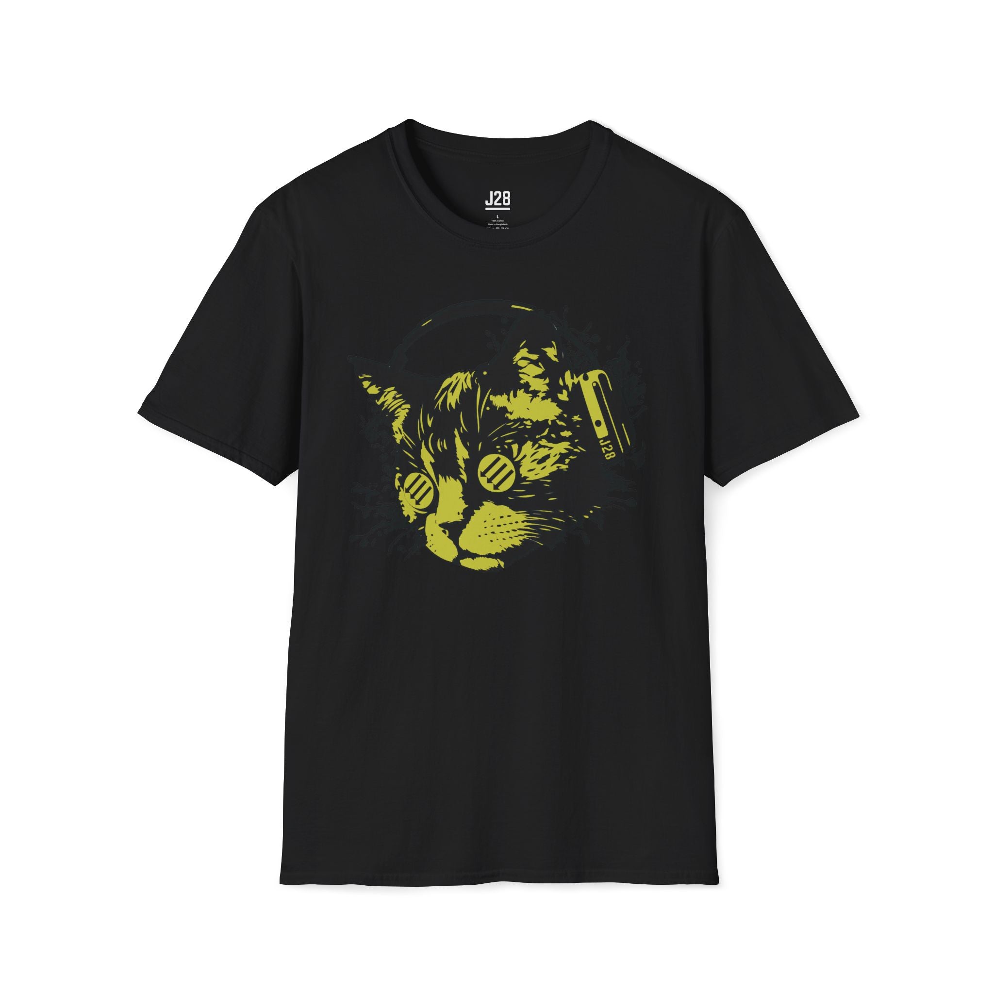AntifaCat Yellow Graphic Tee